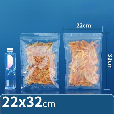 COFLYEE Transparent Flat Bottom Self-Sealing Food Bags