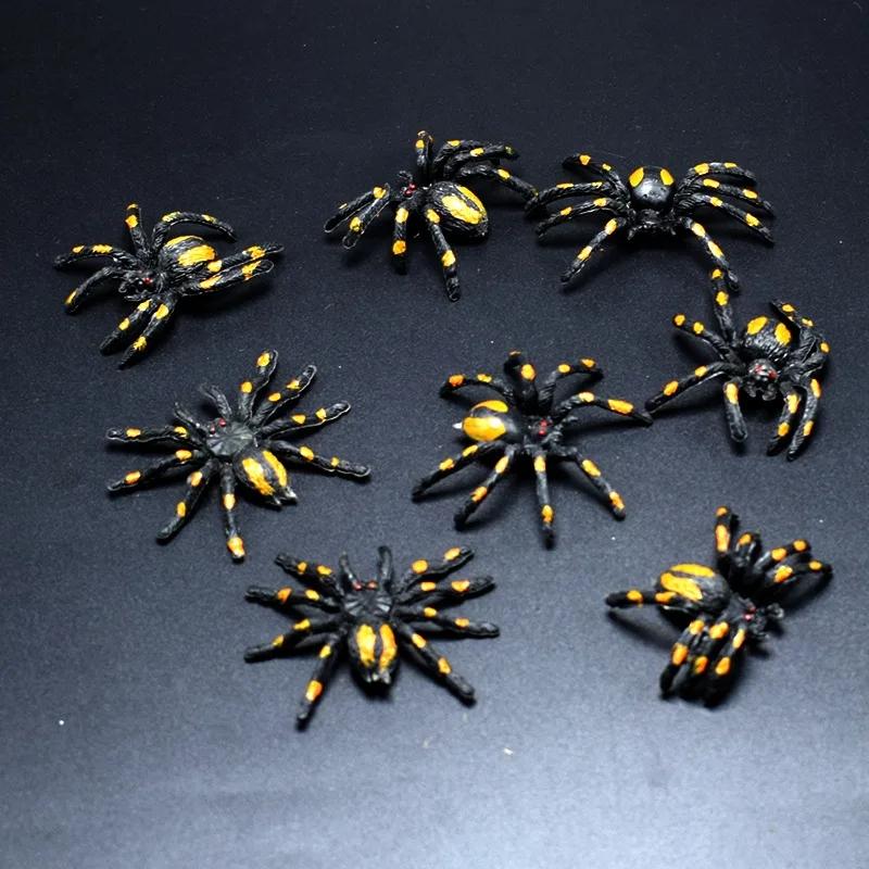 Mini Mouse Model And White Spider Terrifying Spoon Terrifying Halloween April Fool's Day Toy Plastic Animal Party Decoration