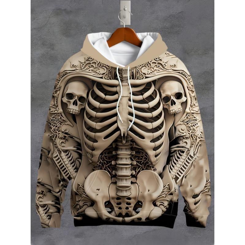 Herren Halloween Dunkler Stil Pullover Hoodie 3D Druck Herbst Winter