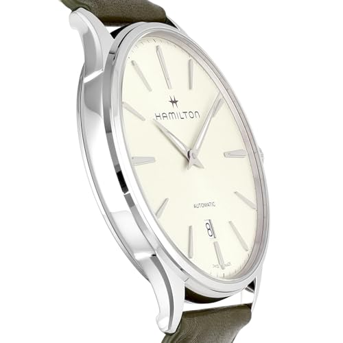 Hamilton Jazzmaster Thinline Auto Watch, White Dial, Stainless Steel, Sapphire Crystal, Automatic, 5 ATM Water Resistance, 40mm, Swiss Made, H38525811