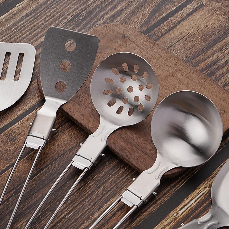 Stainless Steel Slotted Turner for Cooking,Camping, Heavy Duty Sturdy Kitchen Spatula High Heat Resistant