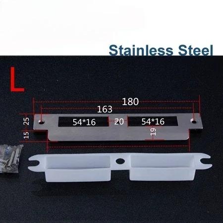 Door Lock Plate Clip Stainless Steel for Gate Home Bedroom Bathroom Door Hardware HA1021 H