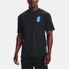 Under Armour Graphic Logo Crew Neck Breathable Short Sleeve T-Shirt Men Tops Black 1366532-001