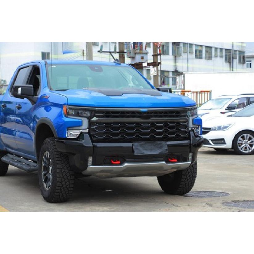 2x Chrome Front Bumper Grill Side Cover Trims Kit For + Chevy Silverado 1500