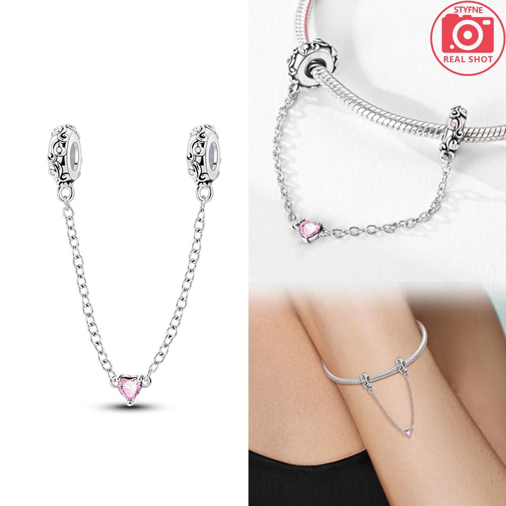 Copper Colors Original Love Spreads Safety Chain Pendant Fit Original Bracelet Diy Jewelry For Women Diy Ladies Party Gifts