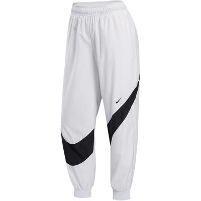 Roupa Esportiva Solta Cintura Média Proteção Solar Cordão Tricô Calças Esportivas Mulher Parte Inferior Branco Preto HM8977-100
