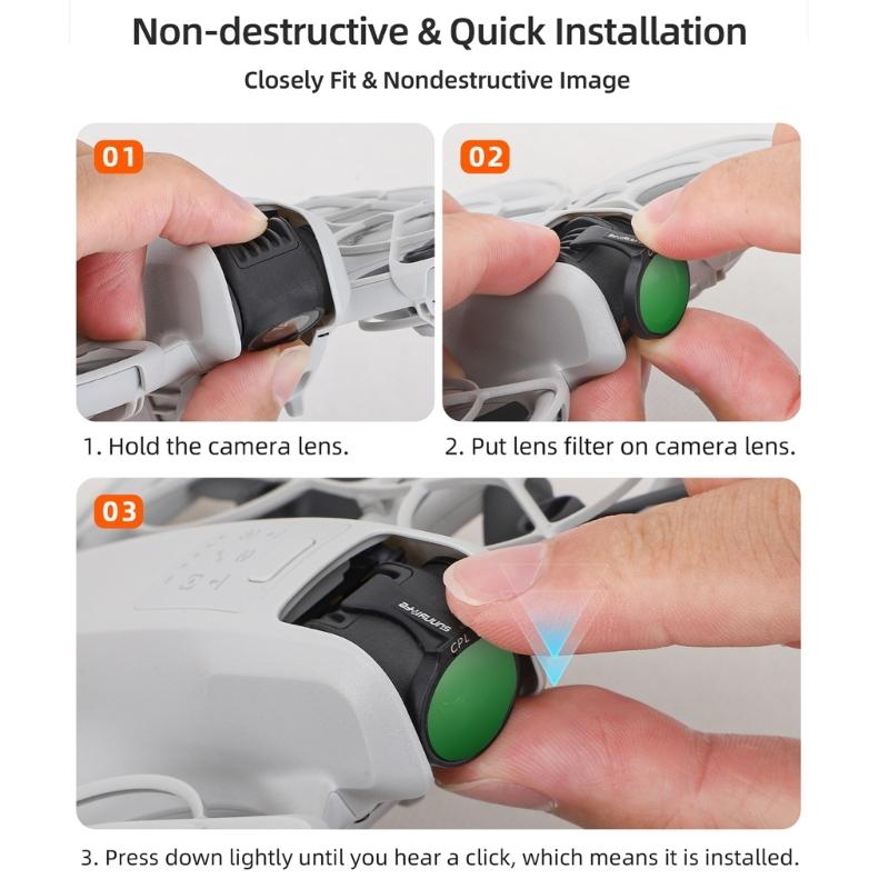 Lens Filter for Gimbals Camera Filters Protector MCUV ND8 ND16 ND32 ND64 CPL