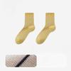 Female Spring and Autumn Pure Cotton Striped Breathable Sweat Absorbing Boneless Tube Stack Socks