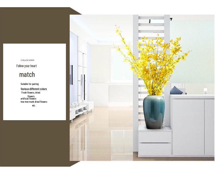 Nordic Minimalist Ceramic Flower Vase for Dining & Living Room Decor