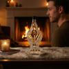 Eagle Head Whiskey Decanter, 350ml Glass Animal Liquor Bottle, 3D Bird Wine Dispenser with Stopper for Home Bar Decor, Gift Box