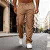 Men's Casual Multi Pocket Loose Straight Leg Workwear Pants