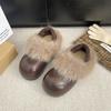 Slavic 22 winter new two wear velvet outer cotton shoes fluffy shoes Birkenstocks