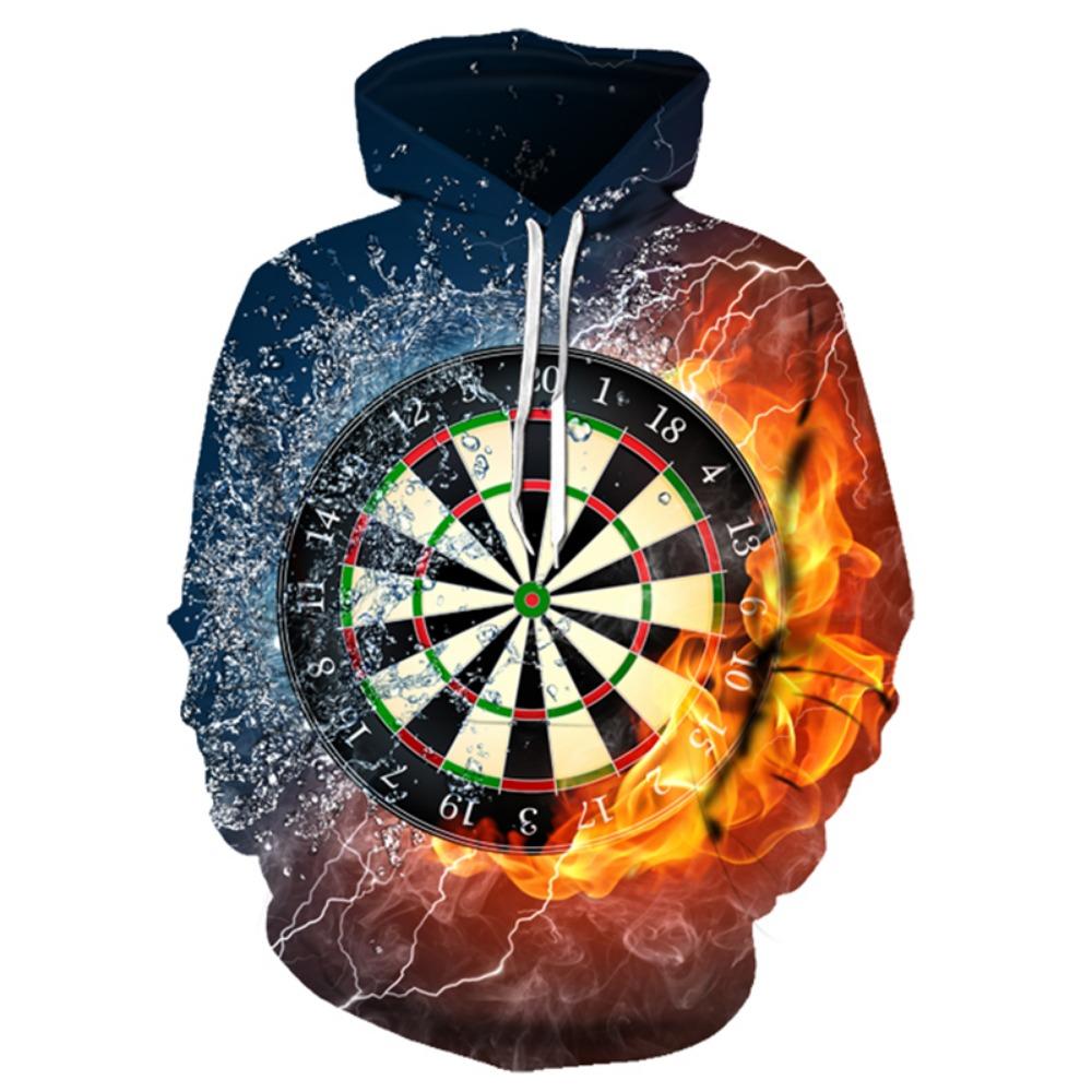 New Colorful Purple Flame Hoodie 3d Sweatshirt Ladies Hooded Autumn and Winter Funny Costume Hoodie