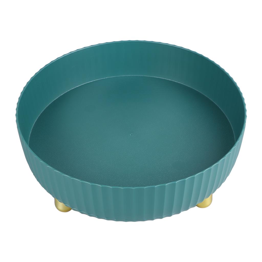 Rotatable Storage Tray Plastic Large Capacity Rotating Organizer Tray Desktop Rotatable Tray for