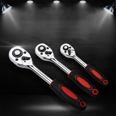 1/4 "3/8" 1/2 "Çelik Yüksek Tork Cırcır Anahtarı Soket için 24 Diş Hızlı Salınma Geniş