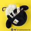 NICI Mini Shaun the Sheep Figure Pouch, German Animal Sheep Coin Purse, Carabiner, Keychain, Bag Charm, Accessory, Gift, Present, Collection, White