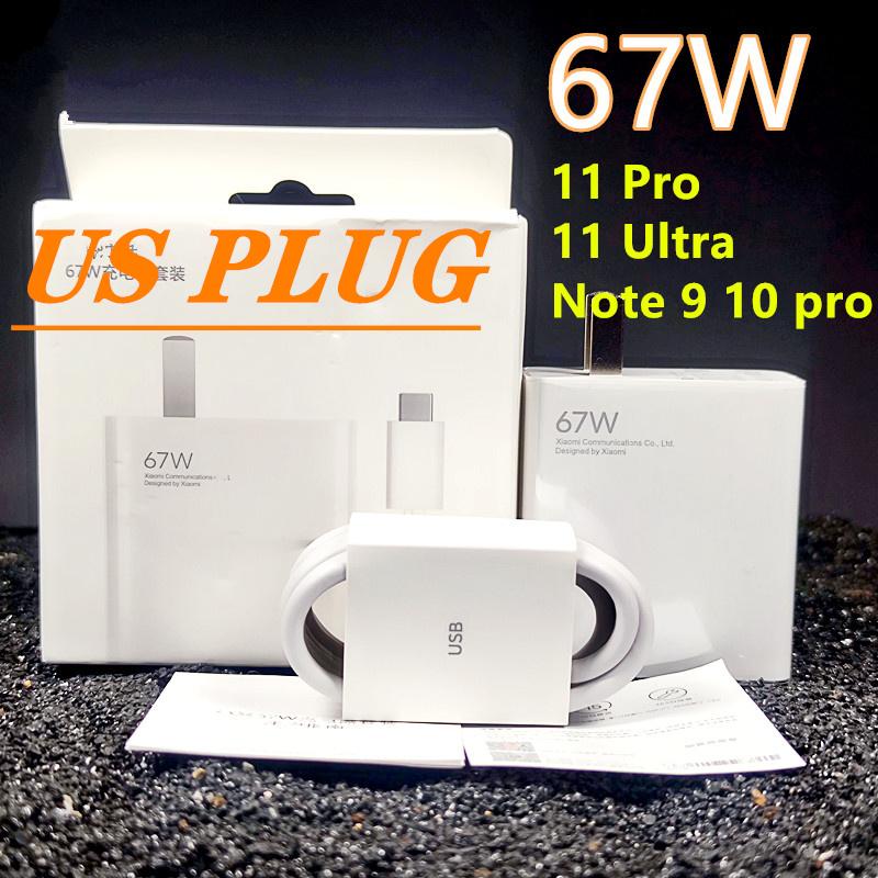 Original Xiaomi 67W Turbo Fast Charger EU Plug 6A Type C Cable For Mi 11 Pro Mix Fold Poco X3 GT X4 Pro 5G Redmi Note 11 Pro