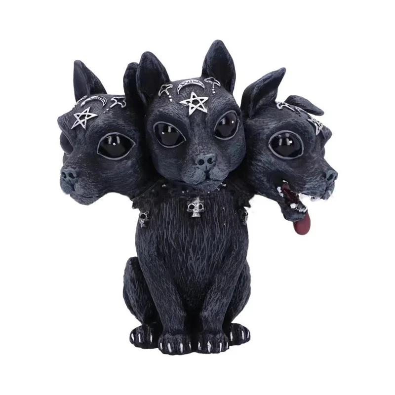 Halloween Magie Schwarzer Drache Griffin Einhorn Geheimnisvolle Hexen Statue Wohnkultur Figurine Weihnachten Schreibtisch Ornamente