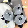 Cartoon Dark Black Star Card Doll Plush Doll Small Coal Ball Kibbean Bag Pendant Grab Machine Doll Plush Toy