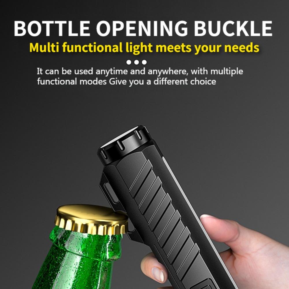 Wiederaufladbare Magnetische Taschenlampe mit RGB-Licht & Infrarotlaser, Taschenlampe aus Aluminiumlegierung für Arbeit, Reparatur & Outdoor-Einsatz