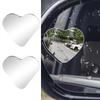 Blind Spot Mirrors 2 Pieces Heart Shaped Rearview Convex Mirror Removable Adjustable Safety Assist Glass Wide Angle Auto Parts
