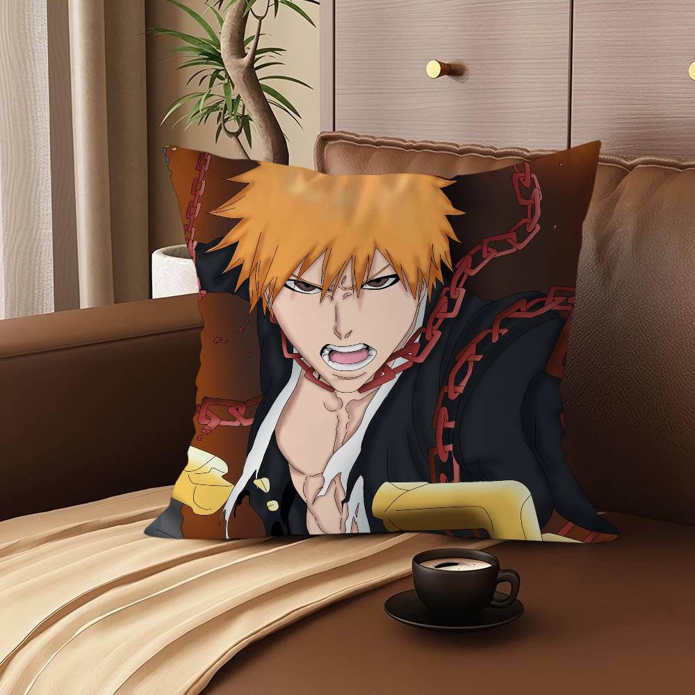 K-Kurosaki Ichigo Cartoon Animation Pillow Cover Sofa Cushion Cover Home Room Decoration Children Gift