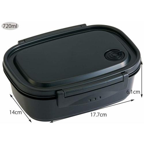 Skater Easy Light Lunch Box L Microwave Safe 720ml Black Seal Container Storage Container Black XPM5