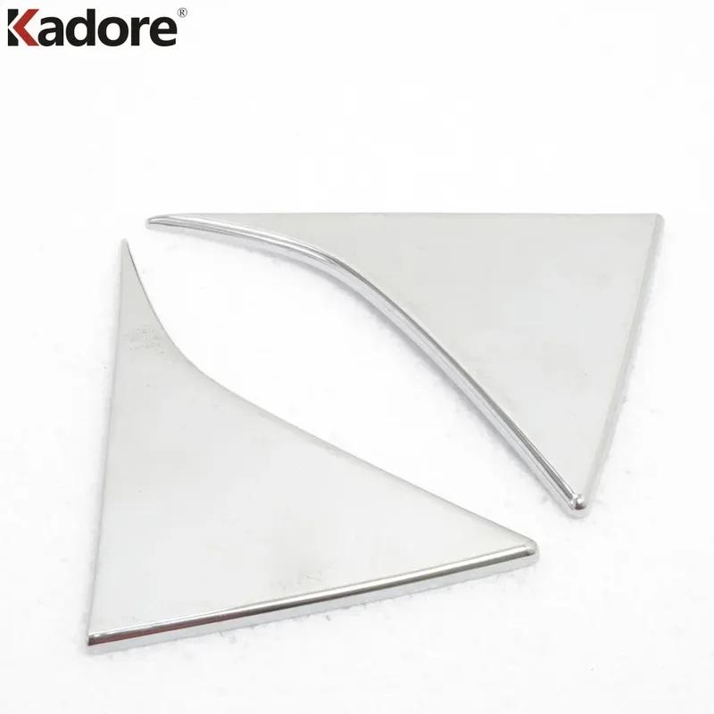 Rear Window Spoiler Cover Trim For KIA Sportage 2016 2017 2018   Chrome Car Side Wing Triangle Frame Trims Accessories