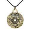HX6F Bronze Amulet Charm Necklace Fashionable Neckchain Symbolic Collarbone Chain Adjustable Chokers Accessories for Women