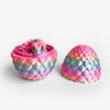 3D Printed Luminous Snake Dragon Egg Set with Movable Joints - Ornament Toy Handicraft