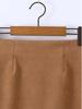 Women's Suede Bodycon Midi Skirt - Autumn/Winter Korean Retro Style