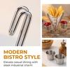 Sliver French Fry Cone Holder with Sauce Cup Fries Baskets Fries Display Stand  Serving Snacks