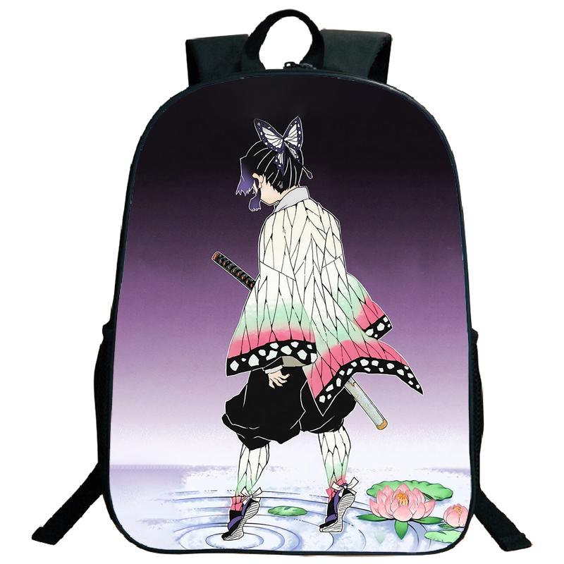 Demon Slayer Backpack Kimetsu No Yaiba Tanjiro Nezuko Kamado Teenarges Schoolbag Laptop Bag Boys Girls Rucksack Travel Shoulder Bags