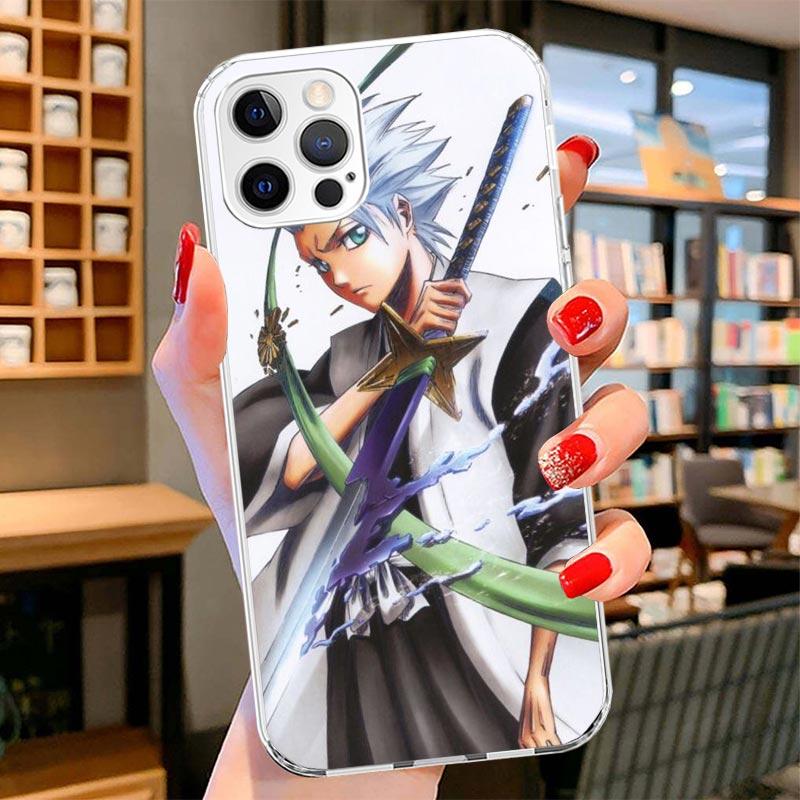 Bleach Hitsugaya Toushirou Cover Phone Case For iPhone 16 17 Air 15 14 Pro Max 16E Phone Case 13 Mini 12 11 7 SE 8 Print Pattern
