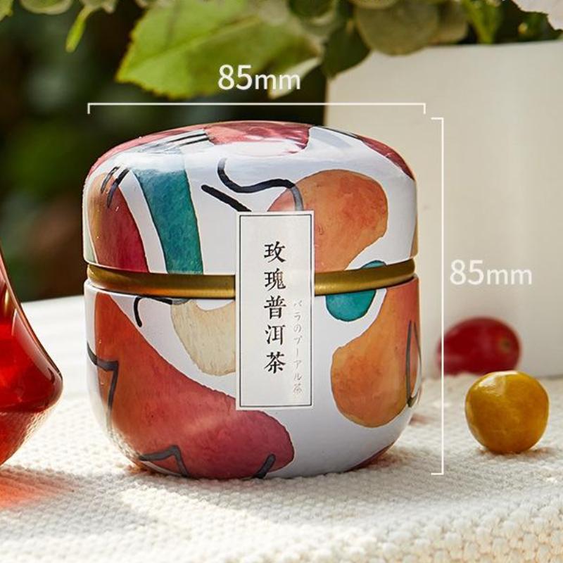 Tea Caddy Mini Portable Storage Boxes Candle Cans Tea Box Containers Snacks Coffee Candy Small Sealed Jars Tin Packaging Teaware