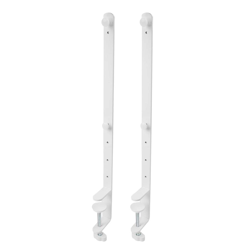 2 Pack Desk Clamp Brackets For Easy Installation On Pegboards Adaptable For Various Surfaces In Your Workspace