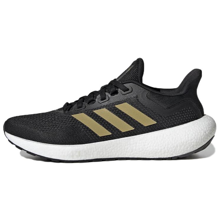 New Adidas PureBoost 22 'Black Gold Metallic' Women's GW0907