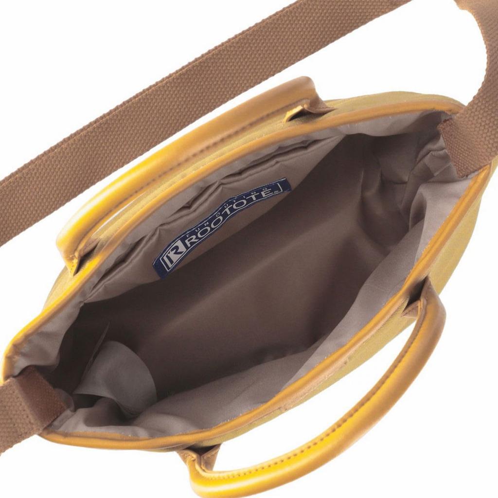 1216 Mini Tote Bag with Shoulder Strap SN Baby Lou [Rootote] 2way.spruce-A (Khaki)