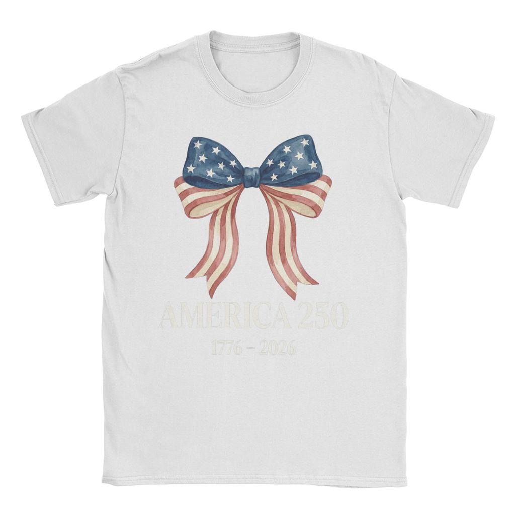 Anniversary USA TShirt Summer Novelty T Shirts Unisex Cotton O Neck Oversize Tees ShortSleeved Vintage Tshirt