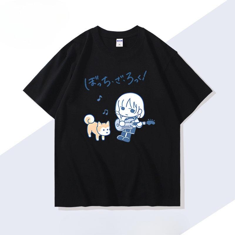 Bocchi The Rock Tshirt Vintage Loose Oversized Unisex Print Tshirts Unisex Unisex Clothing Summer Short Sleeve Neutral Short Soft