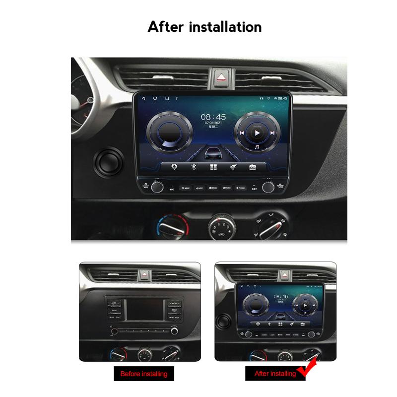 10 Inch For Kia Rio 4 IV FB 2020-2021 With Button Knob Car Radio Multimedia Carplay 2Din Stereo Audio Android Video 2+32GB