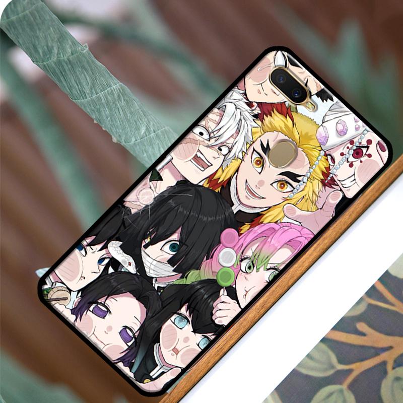 Demon Slayer Kimetsu No Yaiba Anime Case For OPPO A83 A91 A93 A1K A15 A3S A54 A74 A94 A5 A9 A31 A53 A52 A72 A53S Back Cover