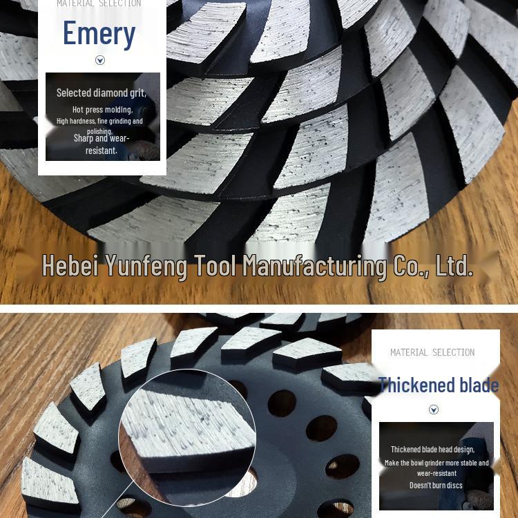 Thickened Diamond Grinding Disc for Angle Grinder - Cement, Marble Polishing & Concrete Cutting Saw Blade