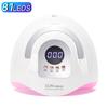 380W UV LED Lamp For Nails 81LEDS Nail Drying Lamp Fast Dry Nail Gel Polish Lamp With LCD Screen Auto Sensor Nail Equipment