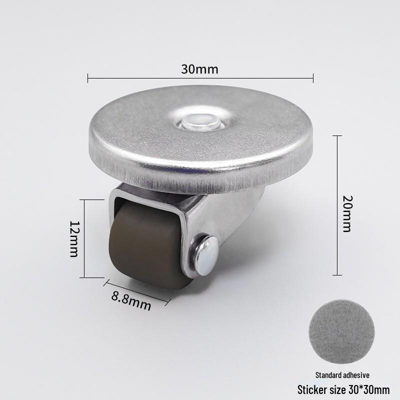 Silent Mini Caster Wheel for Furniture and Drawers - Load-bearing, Directional Roller Wheel