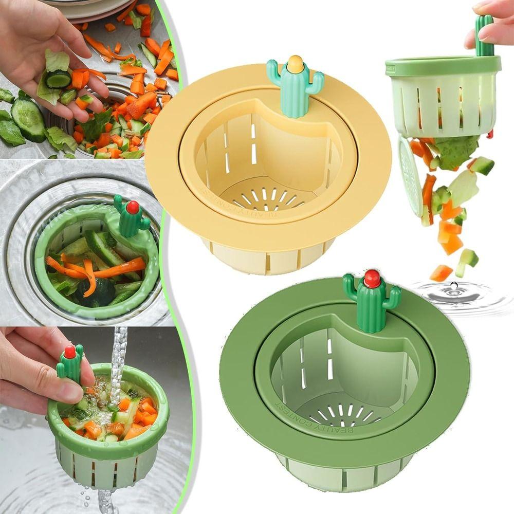 Leakage-proof Cactus Kitchen Sink Drain Strainer Sink Drain Filter  for Bathroom Accessories