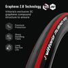Vittoria Rubino Pro WHT 700X25C Tire 270g ALL BLK Presta Tire and Suppleness Three Types of Compounds Are Used To Bring Out the G2.0 Clincher Size