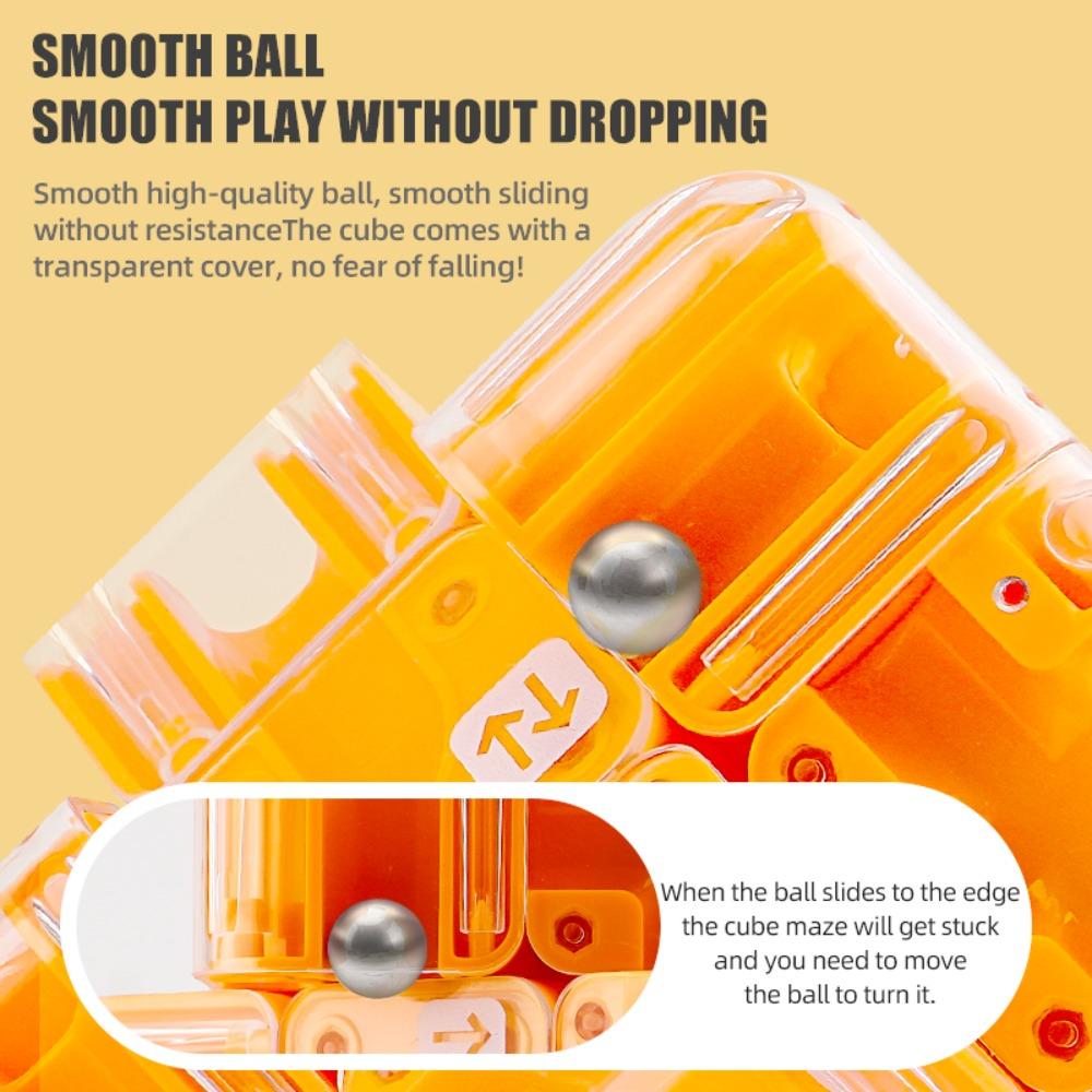 3D Puzzle Ball Maze Toy Stress Resistant Kids Fingertip Puzzle Intelligence Cube Magic Toys  Gift