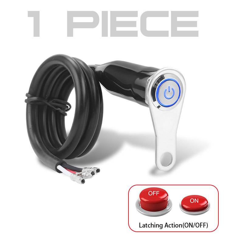 

12 В переключатель мотоцикла с двумя/одной кнопкой из нержавеющей стали переключатели аварийной сигнализации фара зеркало крепление переключатель для квадроцикла внедорожный мотоцикл