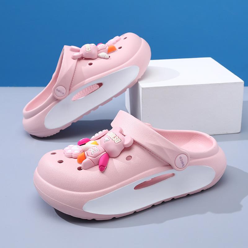 Colorful And Adorable Kids Soft Bottom Eva Slipon Shoes Nonslip Sandals Casual